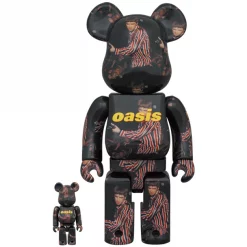 MEDICOM TOY BE@RBRICK Oasis Knebworth 1996 Noel Gallagher 100% & 400%,
