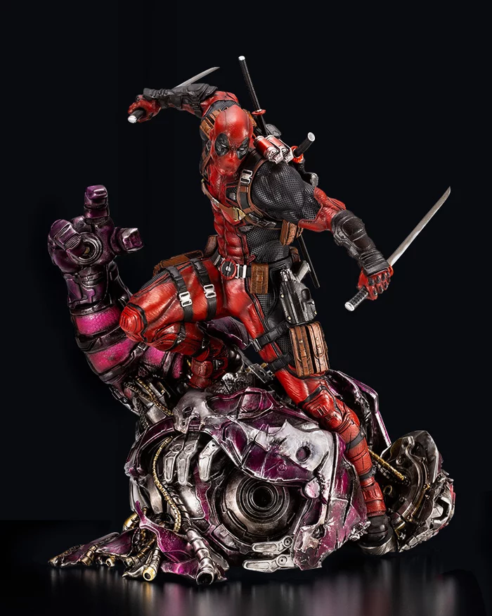 KOTOBUKIYA Marvel Universe Deadpool Fine Art Statue Signature Series -Featuring The Kucharek Brothers-, 3 KOTOBUKIYA Marvel Universe Deadpool Fine Art Statue Signature Series -Featuring The Kucharek Brothers-,