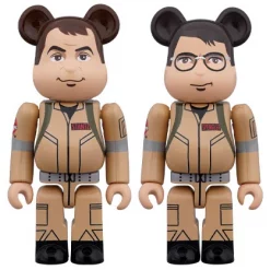 MEDICOM TOY BE@RBRICK Ghostbusters Raymond Stantz & Egon Spengler 100% 2-Pack,