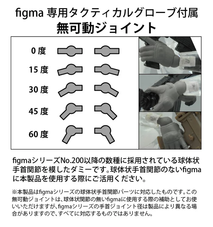 TOMYTEC Little Armory-OP5: Figma Tactical Gloves (Mas Grey), 13 TOMYTEC Little Armory-OP5: Figma Tactical Gloves (Mas Grey), - Image 11