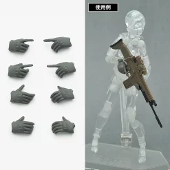 TOMYTEC Little Armory-OP5: Figma Tactical Gloves (Mas Grey),