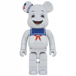 MEDICOM TOY BE@RBRICK Ghostbusters Stay Puft Marshmallow Man: White Chrome Ver. 1000%,