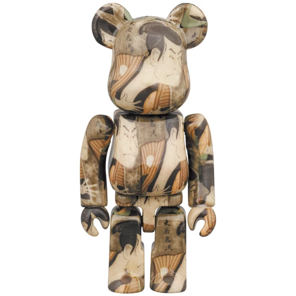 MEDICOM TOY BE@RBRICK Toshusai Sharaku: Actor Otani Oniji Ⅲ As The Footman (Yakko) Edohei 100% & 400%, 4 MEDICOM TOY BE@RBRICK Toshusai Sharaku: Actor Otani Oniji Ⅲ As The Footman (Yakko) Edohei 100% & 400%, - Image 2