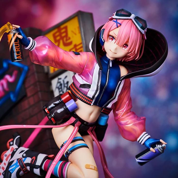 Re:Zero -Starting Life In Another World- Ram: Neon City Ver. 1/7 Scale Figure, 3 Re:Zero -Starting Life In Another World- Ram: Neon City Ver. 1/7 Scale Figure,